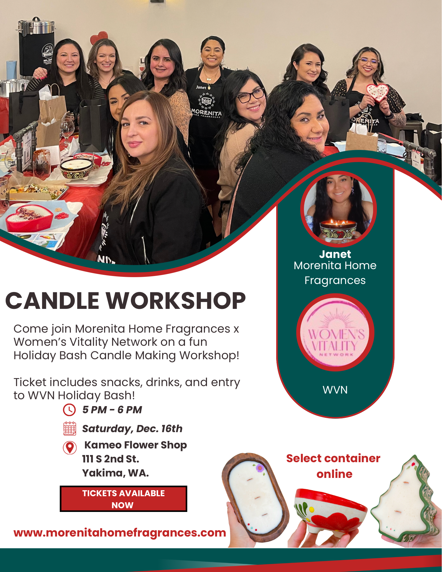 WVN Holiday Bash Candle Workshop