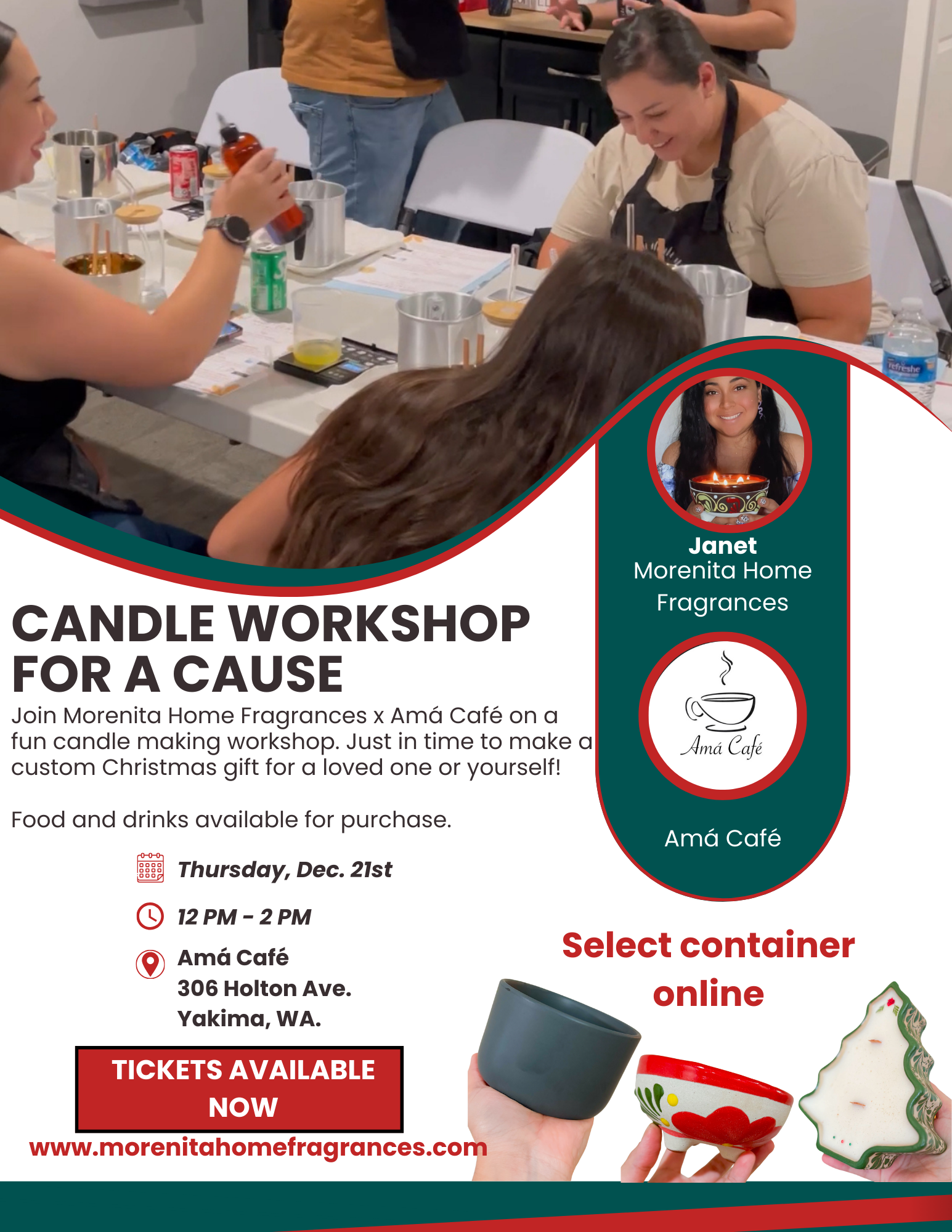 Amá Café Candle Workshop