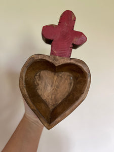 Wooden Corazón Sagrado
